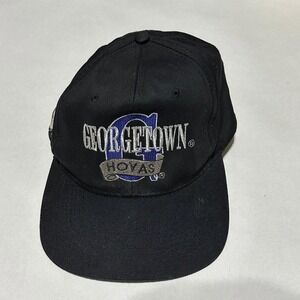 Vintage 90s Georgetown Hoyas Snapback Hat Head Start Green Underbrim Rare
